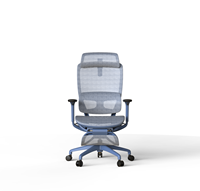Chaise de bureau multifonctionnelle de haute qualité avec appui-tête réglable, siège pivotant, dossier inclinable, accoudoirs et repose-pieds extensible