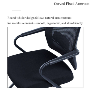 Silla de entrenamiento de malla de almacenamiento flexible con ruedas Silla DE TRABAJO DE MALLA plegable ergonómica para oficina y sala de reuniones - Product Image 3