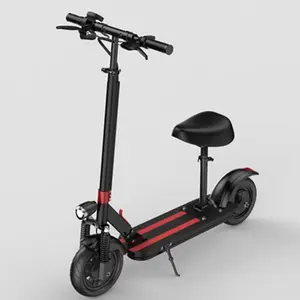 EKickScooter R7 Skuter Tendangan Kursi Elektrik, untuk Dewasa Ringan dan Dapat Dilipat, Merah Muda, Biru, Abu-abu Gelap