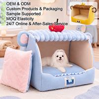 Lit pour animaux de compagnie en peluche toute saison, lit avec tiroir, lavable en machine, confortable, pour un sommeil profond, nid pour chien, lit pour chat, pour grands chiens, Golden Retriever