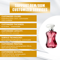 Botella de Spray PET Curva con Diseño de Reloj de Arena, 100ml 120ml 150ml, Nuevo Molde, Pulverizador de Niebla Fina Cosmético Personalizado, OEM ODM Belleza