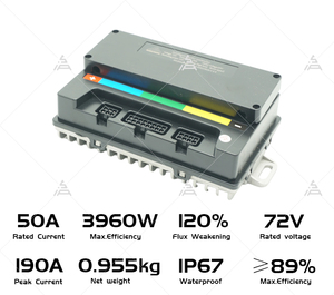 ตัวควบคุมมอเตอร์ไซค์ไฟฟ้า VOTOL ประสิทธิภาพสูง 72V 50A แบบตั้งโปรแกรมได้ รุ่น <span class=keywords><strong>EM50</strong></span> - Product Image 2