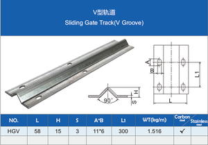 Hiện đại ngoài trời Q235 thép kẽm tấm mạ kẽm <span class=keywords><strong>V</strong></span> theo dõi con lăn cửa & cửa sổ con lăn cửa trượt - Product Image 5