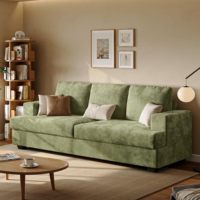 Loveliving Sofas für Wohnzimmer 3-Sitzer Couch mit Tiefsitz Übergroßes Loveseat Sofa für Apartments und Kleine Räume