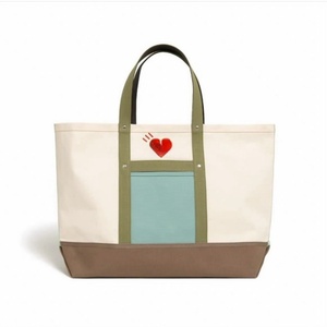 Sac fourre-tout personnalisé en toile avec logo brodé, pliable, à fermeture ouverte, couleur unie, marque TC, toutes saisons, vente en gros - Product Image 3