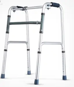 BQ802B Hospital Equipment Lightweight Standing Frame Aluminum Folding Walking Aid Walker Frame For Disabled