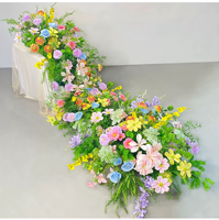 Offre Spéciale : Guirlandes de fleurs de rose artificielles faites à la main, en plastique, pour décorations de mariage, de fête et de rentrée scolaire, réutilisables et recyclables