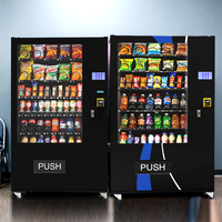 Distributeur automatique de snacks Source Factory pour l'Allemagne avec autocollants de marque et logo UI, distributeur réfrigéré pour un commerce 24h/24 et 7j/7