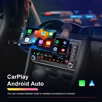Pemutar Multimedia Mobil Layar Sentuh 7" Wireless Carplay Android Auto GPS Navigasi Sistem Video Mundur untuk Audi A4 2002 2008