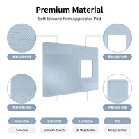Großhandel Silikon-Folien-Installationsmatte Antistatische Professionelle Arbeitsunterlage für Displayschutzfolien-Anwendung OEM 20 x 32cm