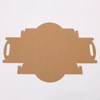 Boîte à pizza en papier kraft vintage en gros, pliable et portable, pour desserts et pâtisseries occidentales