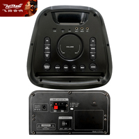 Gran oferta de altavoces Bluetooth grandes de 12 pulgadas Dual de gama alta Super Bass DJ Karaoke Music Baffles Active Sound Box con luces dinámicas