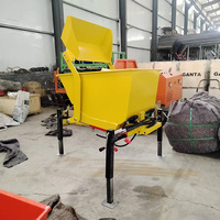 Bétonnière + Camion-benne 2-en-1 Multifonctionnel sur Chenilles, Chargeur et Transporteur de Béton, Mini Bétonnière pour Usage en Construction