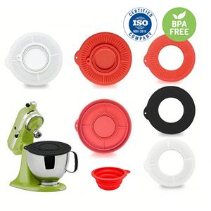 Couvercle de bol mélangeur en silicone avec protection anti-éclaboussures, design pliable, compatible avec la batteuse sur socle inclinable <span class=keywords><strong>KitchenAid</strong></span> 45-5 Quart - Product Image 1