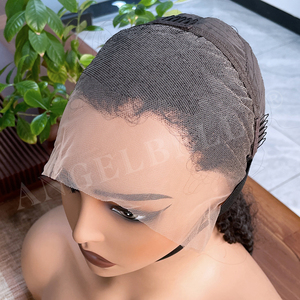 Perruque frisée Angelbella <span class=keywords><strong>en</strong></span> cheveux humains, Lace Front HD transparente 13x6, densité 220%, pour femmes, style Afro Kinky Curly - Product Image 6