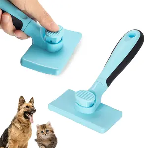 Cat Dog Brush for Shedding and Grooming Self Cleaning Slicker Brush for Pets Dogs Cats Deshedding Brush Rake Comb