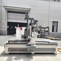 Machine de fraisage CNC pour le bois 4 axes 1325 1425 1525 4x8ft 3D 4D 5D pour sculpture, gravure, découpe, fraisage, perçage et alésage