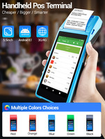Pantalla táctil digital de 5,5 pulgadas Caja registradora todo en uno Android 8,1 Móvil inteligente Pos de mano