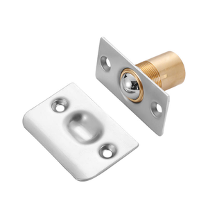 Loquet de porte magnétique dissimulé réglable en acier inoxydable avec tube en laiton pour portes en bois - Product Image 1