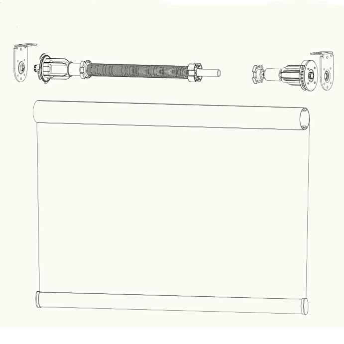Солнцезащитная ткань Haoyan, затемняющие роликовые шторы, беспроводные весенние роликовые полосатые шторы, Заказные оконные шторы