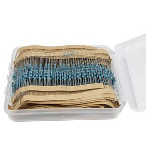 Eiechip 600 pièces/lot 30 valeurs 20 pièces 1% 1/4 W Kit de résistances à film métallique avec anneaux de couleur (10 ohms~1 M ohm) - Product Image 1