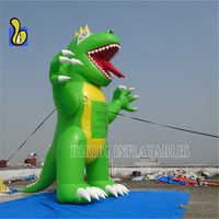 Ballon de dinosaure gonflable géant, ballon de publicité de dessin animé, avec souffleur