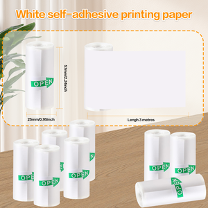 57x25mm Màu nhiệt nhãn dán cuộn giấy dính cho máy in <span class=keywords><strong>mini</strong></span> cầm tay và máy ảnh ảnh tức thì - Product Image 6