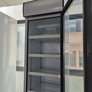 Refrigerador de exhibición comercial Refrigerador con puerta de vidrio Bebida de una puerta Refrigerador de refrescos Refrigerador de exhibición de restaurante - Product Image 5