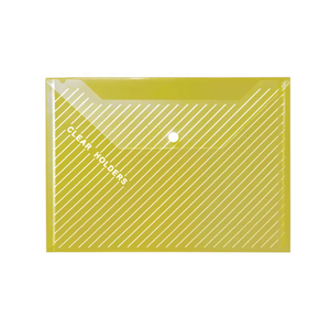 แฟ้มพลาสติกแบบซองปิดผนึกด้วยกระดุม PP สีสันสดใส สำหรับนักเรียน จัดเก็บอุปกรณ์การเรียนและงานบ้าน - Product Image 2