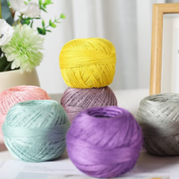 Factory Hot-Selling 100% 7# Lace Cotton Yarn Multi-Color Dyed for Hand-Made Crochet for Knitting and Crochet