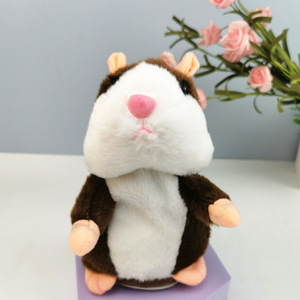 Gli animali di peluche elettrici personalizzati peluches kawaii possono parlare simpatici giocattoli di peluche di coniglio di criceto - Product Image 4