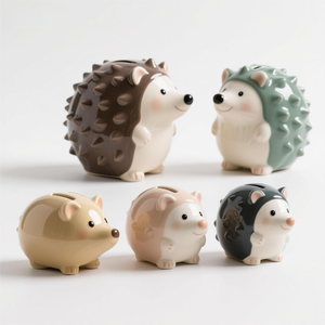 Maceta de cerámica con forma de erizo, maceta con tema de animales con Personalización completa (tamaño/color/drenaje) - Product Image 5