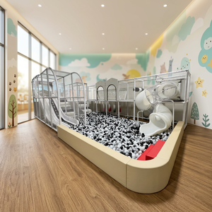 Equipo de juegos para interiores, piscina de bolas, tobogán en espiral, centro de juegos blandos de PE para uso comercial en el hogar, escuela, centro comercial, cafetería - Product Image 1