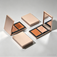 Palette de poudre scintillante pour le visage, marque privée OEM, imperméable, professionnelle, pour le contouring et l'illumination du visage
