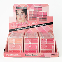 Palette de fard à joues et de poudre de contour pour le visage, fini mat naturel, résistant à l'eau, longue tenue, 3 couleurs, vente chaude