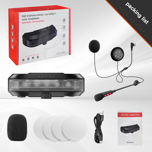 Proteja los auriculares del casco de viaje con luz de advertencia BT80 Respuesta automática - Product Image 6