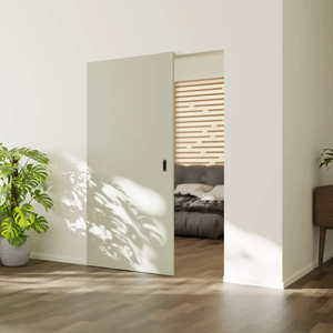 Maßgefertigte Geistertür mit versteckter Laufschiene, Innen-Schiebetür ohne Bodenschiene, bündige Holztür für Schlafzimmer- und Schrankprojekte, Großhandel - Product Image 6