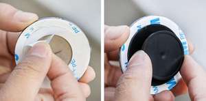 Coche infinito pequeño espejo redondo 360 punto ciego inverso espejo convexo vista trasera espejo giratorio - Product Image 5