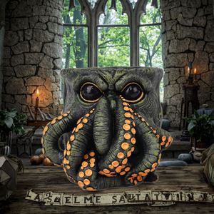 Vase en résine <span class=keywords><strong>de</strong></span> style artisanal décoratif avec <span class=keywords><strong>tentacule</strong></span> <span class=keywords><strong>de</strong></span> monstre, calmar et Davy Jones pour la décoration intérieure unique - Product Image 6