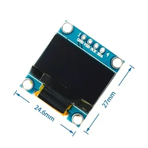 Cor azul ou branca 128X64 0,96 polegada OLED LCD LED Módulo De Exibição Para <span class=keywords><strong>Arduino</strong></span> 0,96 "IIC SPI Comunicar Personalizar China - Product Image 2