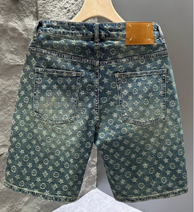 <span class=keywords><strong>Pantaloncini</strong></span> in Denim Lavato da <span class=keywords><strong>Uomo</strong></span> Stile Dritto <span class=keywords><strong>Moda</strong></span> Estiva Casual Effetto Vissuto Shorts per l'Estate - Product Image 3