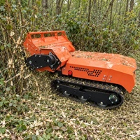 Machine de réaménagement des terres, broyeur diesel télécommandé, gestion de la végétation sur de grandes surfaces
