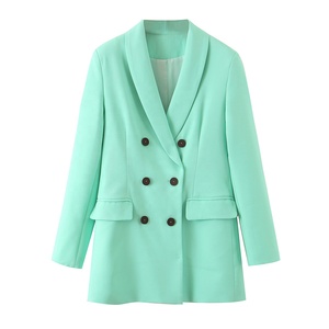 Moda Casual Business doppio petto tinta unita da donna abiti da ufficio donna formale - Product Image 5