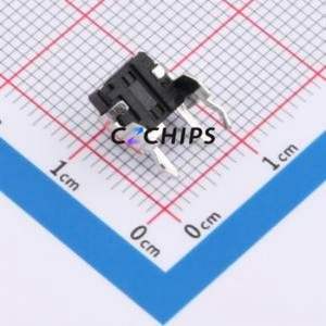 TS665ZJ-BB Tactile Switch Through hole Component (THT) Switch Single Pole Single Throw Round Button 2.5N Right Angle Insert - Product Image 2