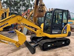 รถขุดตีนตะขาบมือสอง โคมัตสึ PC56-7 ได้รับการรับรองมาตรฐาน CE ISO ชั่วโมงการใช้งานต่ำ รุ่นปี 2021 ในเซี่ยงไฮ้ พร้อมเครื่องยนต์ มอเตอร์ และปั๊ม - Product Image 3