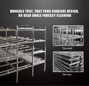 Proveedor de China de aleta redonda Equipo funerario Estantería de acero inoxidable para cadáveres Estante de almacenamiento para morgue - Product Image 2