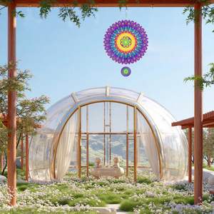 Фабрика OEM 3D металлическое украшение Экологически Чистая нержавеющая сталь 3D вращающийся колокольчик орнамент для сада балкона открытый 30 см - Product Image 4