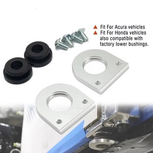 Aluminum <b>Radiator</b> Bottom Mounting <b>Bracket</b> Locator For Acura Honda 2pc Set - Product Image 4