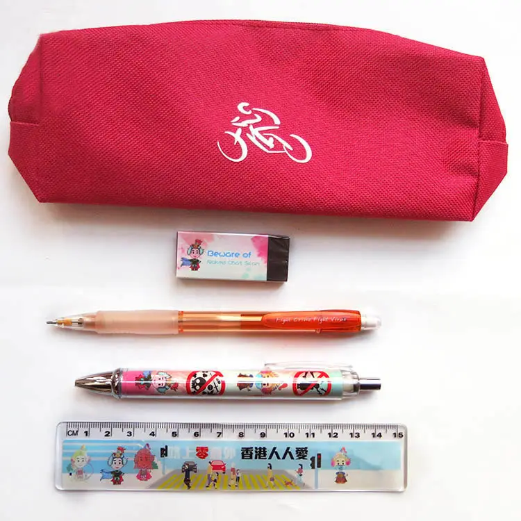 Ensemble de papeterie personnalisé Trousse à crayons en tissu pour élèves du primaire Ensemble de papeterie pour enfants Cadeau