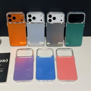 Funda de teléfono con diseño personalizado OEM, impresión UV, colores electrochapados, colores neón plateados, para iPhone 17 Pro Max, 16, 15, 14, 13, cubierta trasera - Product Image 6